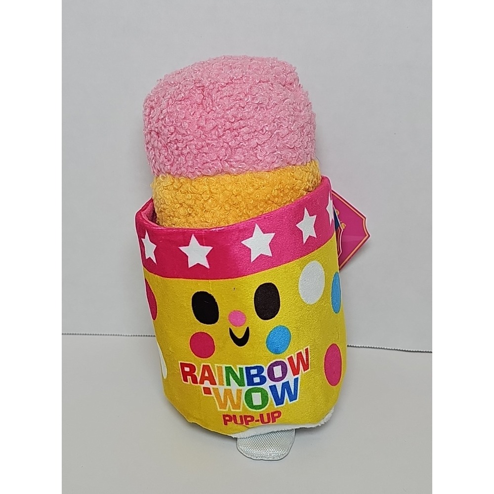 Bark Box " Rainbow-Wow Pup " 2 Pc. Dog Toy Ice Cream Push-Up Popsicle